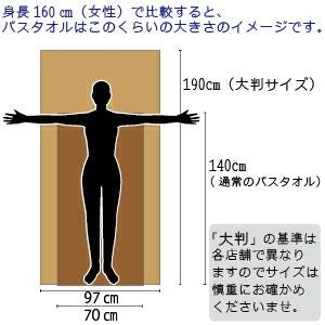 大判バスタオル　今治　サイズ