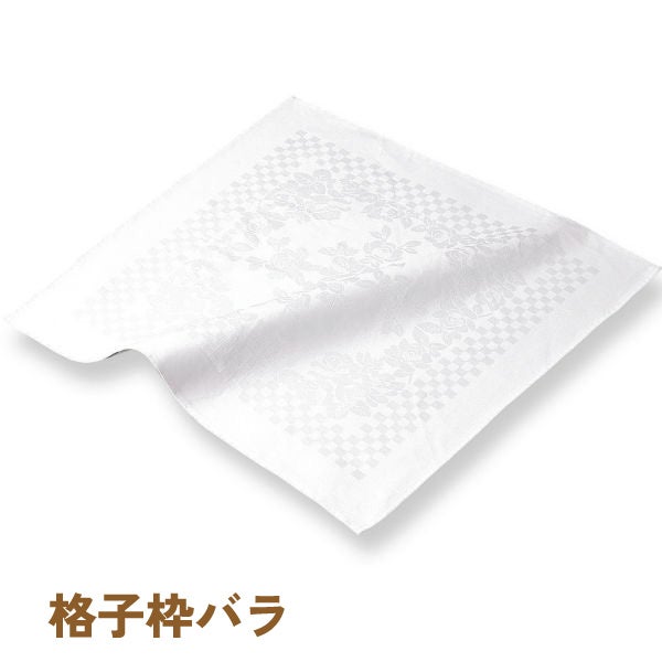 テーブルナプキン・格子枠バラ